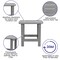 Flash Furniture Gray Adirondack Rockers & 1 Side Table, PK 2 JJ-C14705-2-T14001-GY-GG - alternate 6